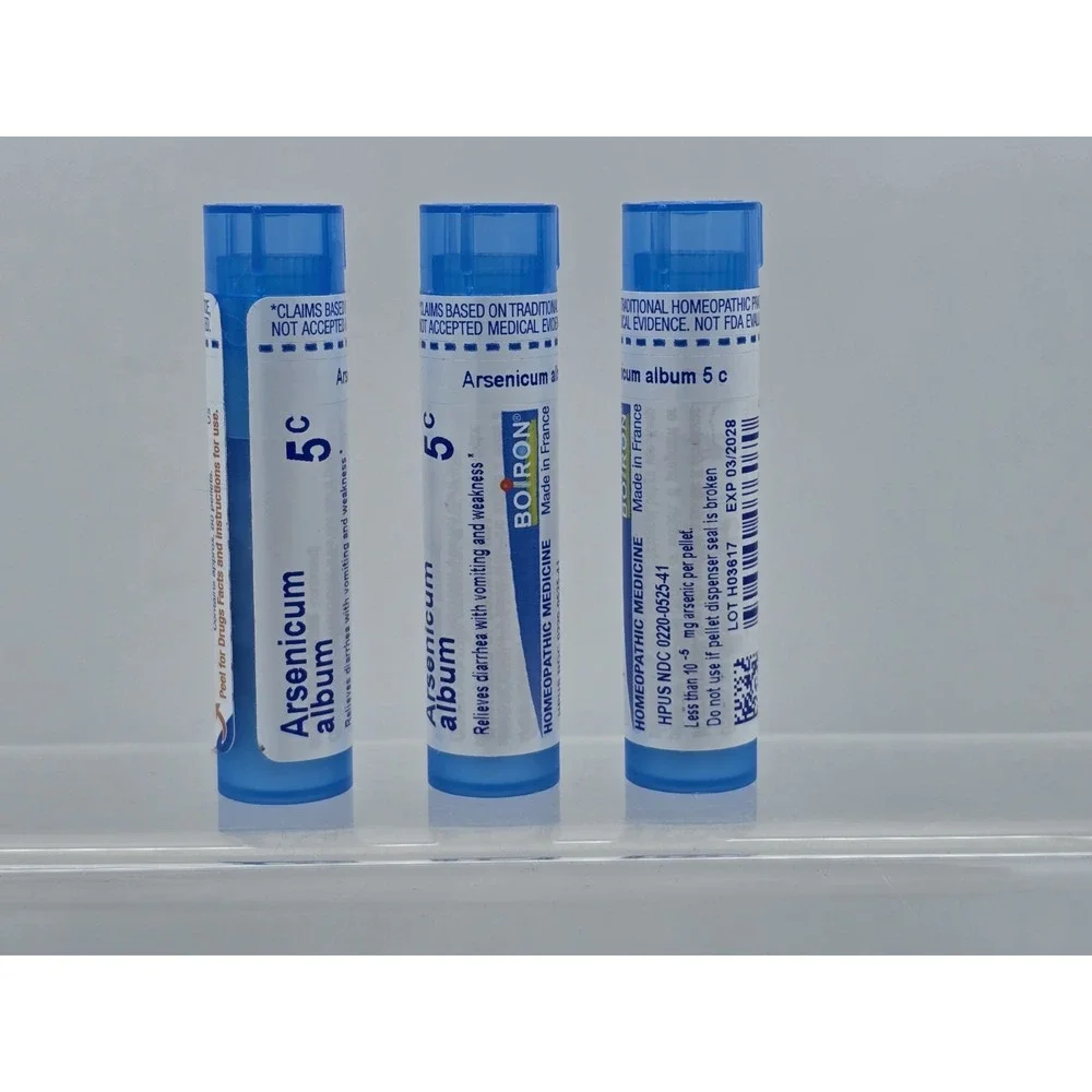 3 Lot Arsenicum Album 5 Homeopathic Medicine Food Poisoning - 240 Ct - EXP 03/28